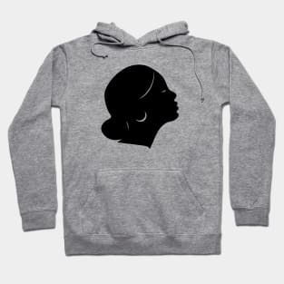 Black female silhouette Hoodie